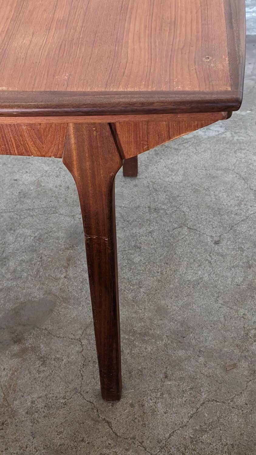 Table scandinave vintage avec rallonges