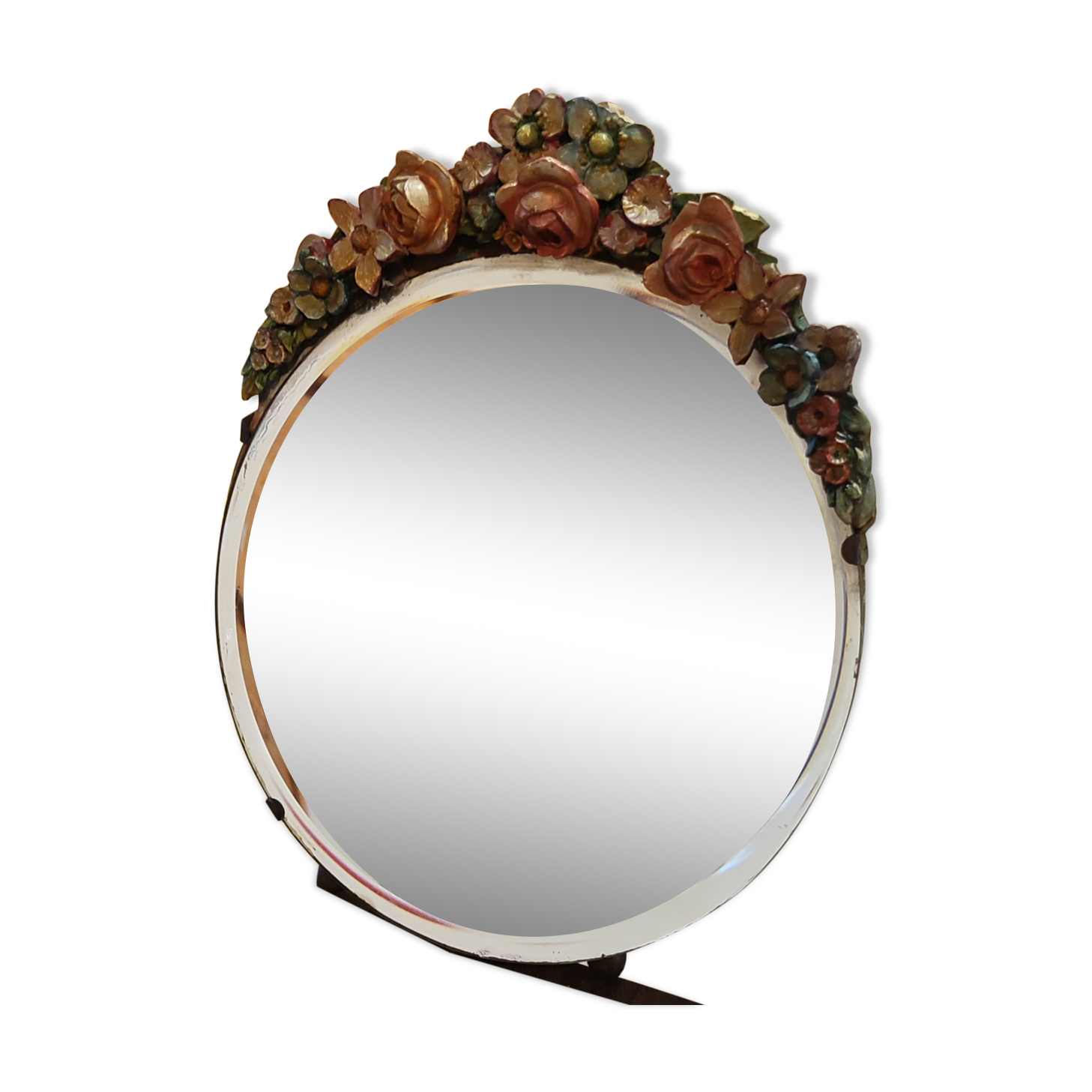 Mirror to pose, floral decoration, 1930