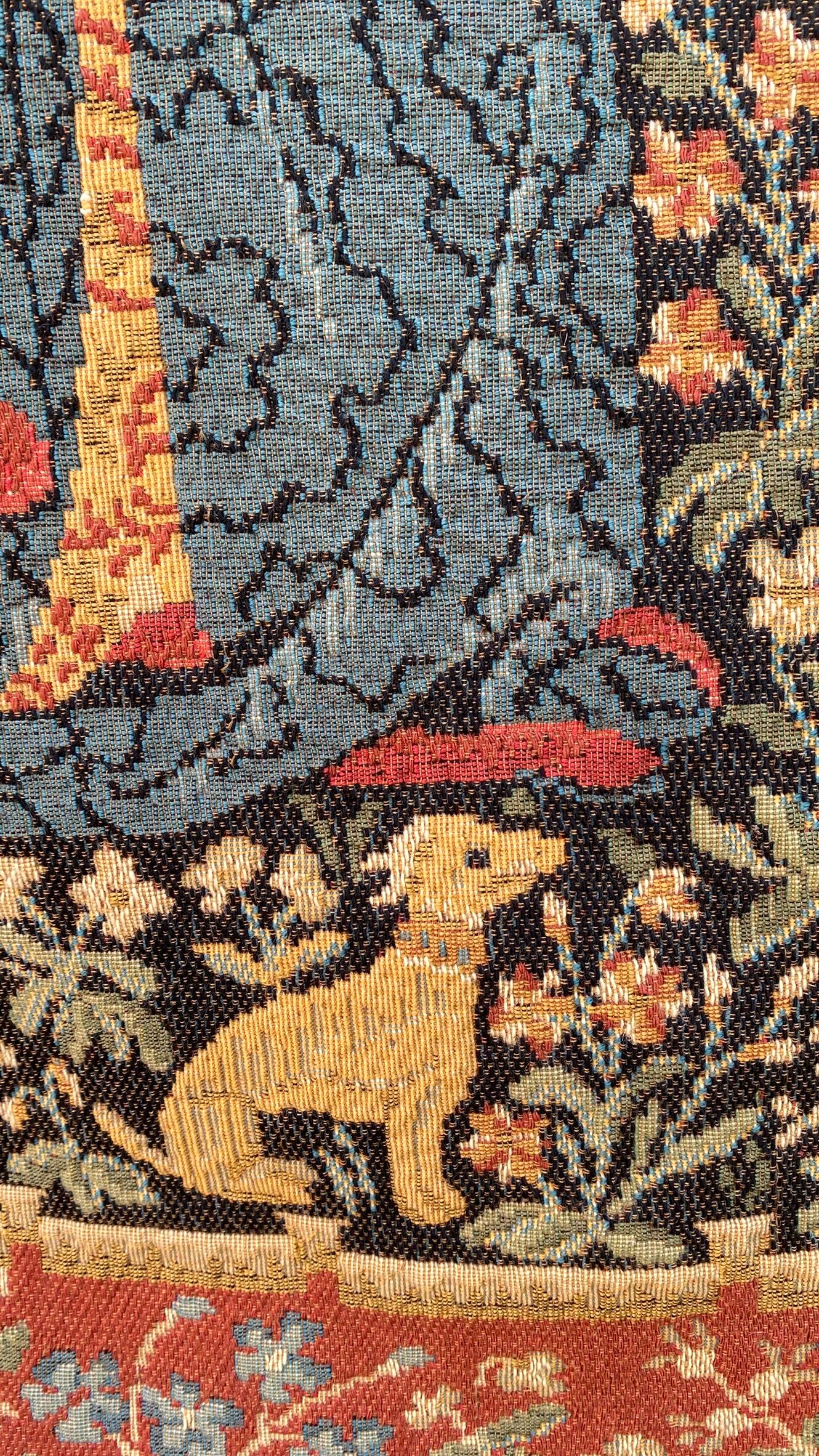 Grande tapisserie jacquard "La Dame à la Licorne" 130X180 cm