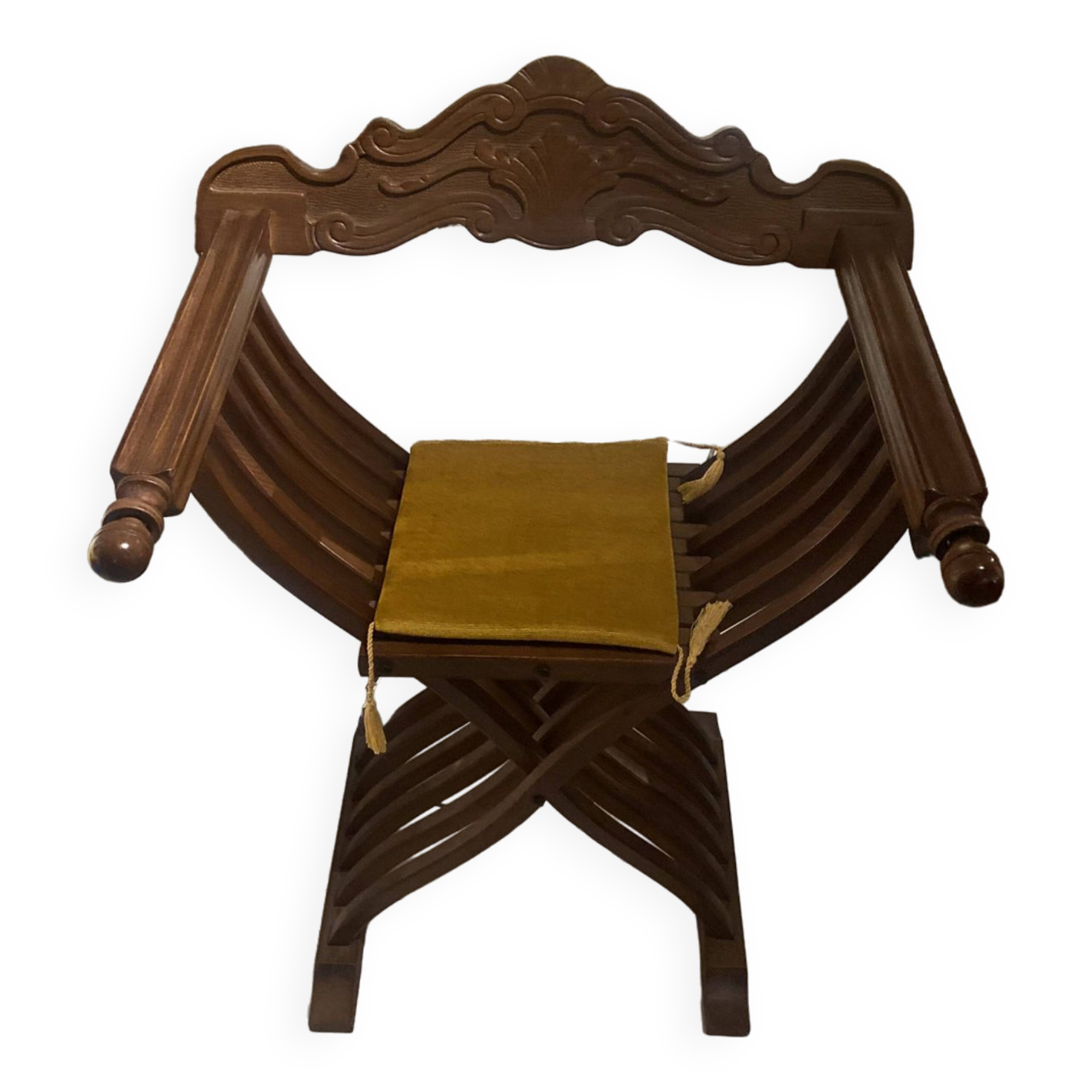 Fauteuil curule en bois