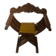Fauteuil curule en bois