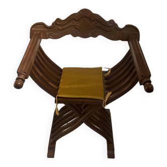 Fauteuil curule en bois