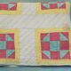 Plaid patchwork américain matelassé XIXème