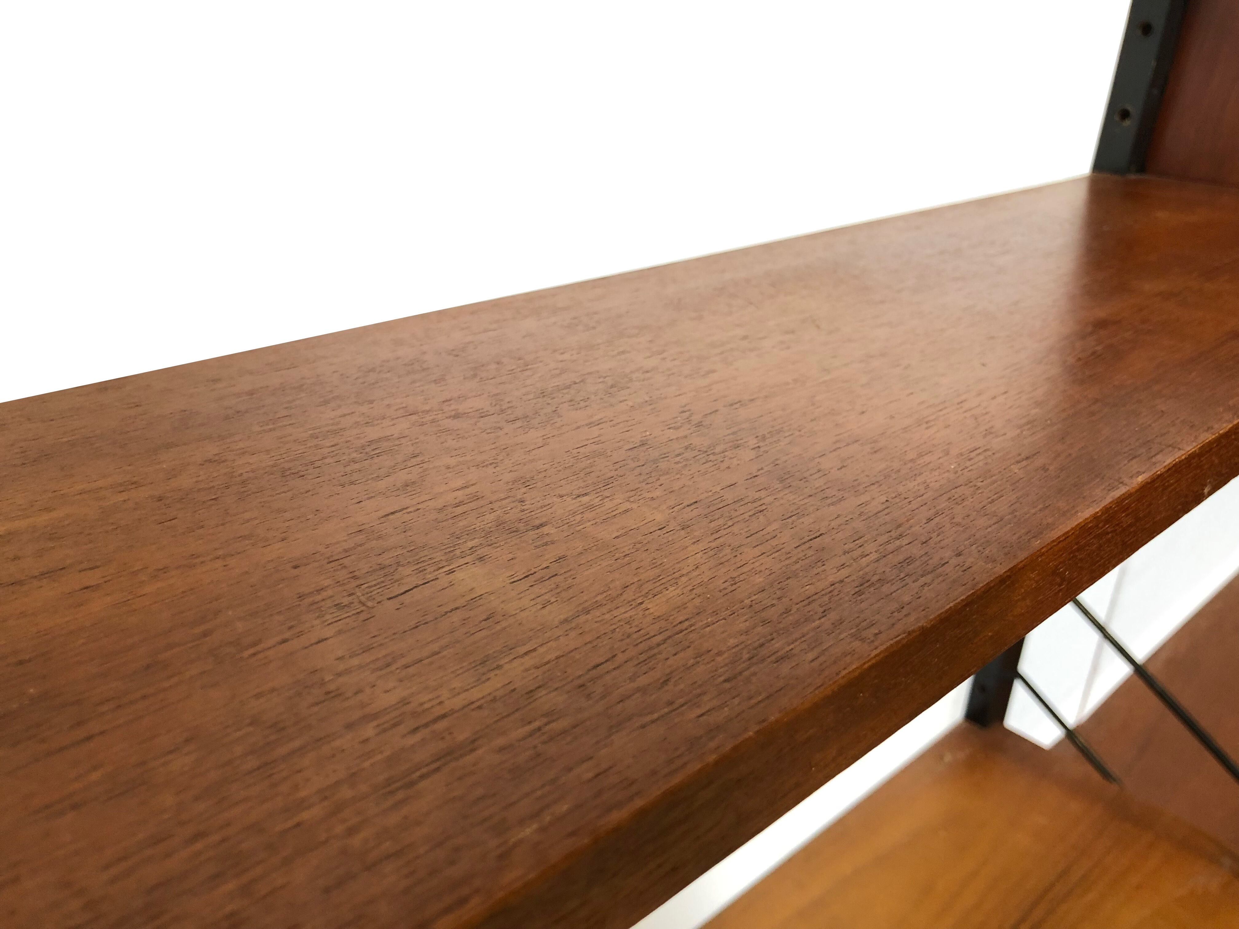 Vintage Poul Cadovius Royal System Wall Console