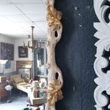 Lacquered and gilded mirror
