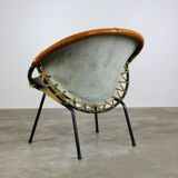 Leather balloon chair 1950