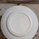 Six plates of vintage Badonviller earthenware with gold frieze