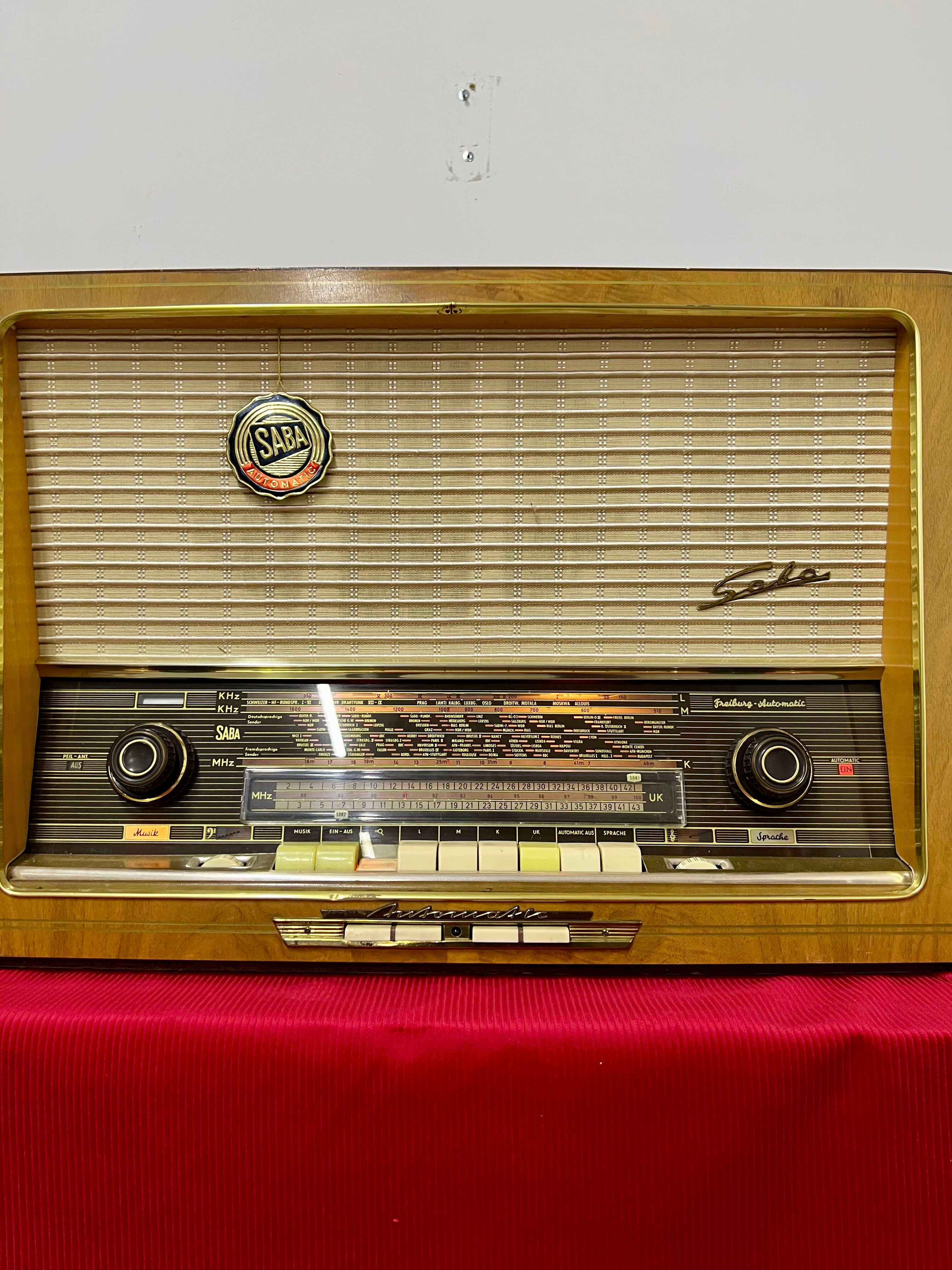 Old radio SABA Freiburg Automatic 9 years 1958 / vintage super condition