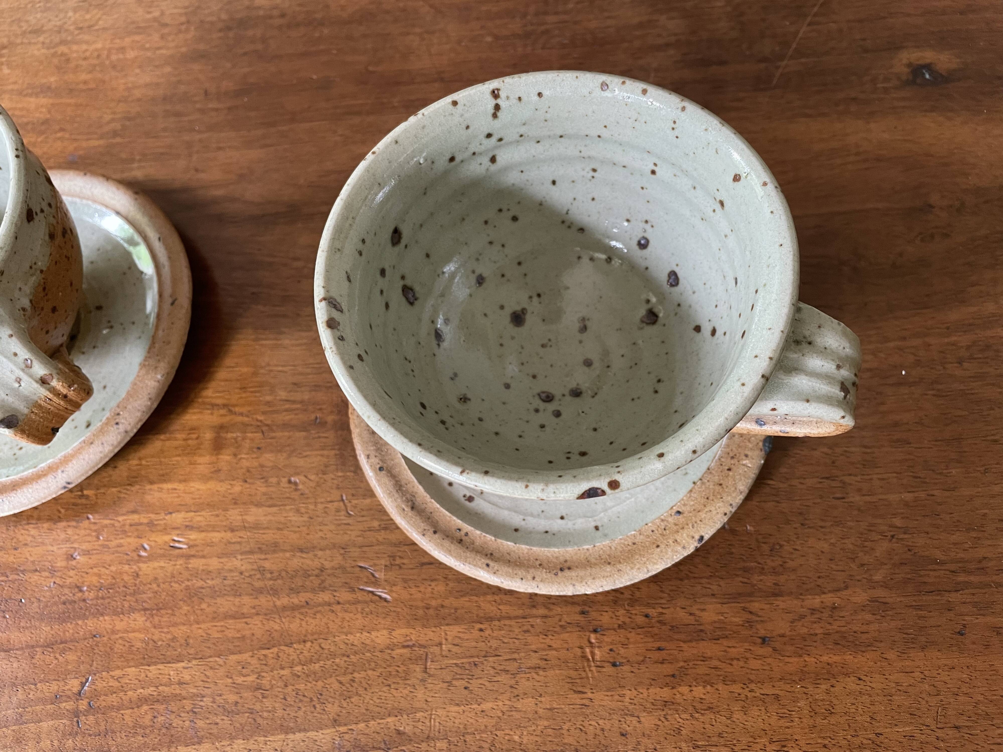 Pyrite sandstone cups by Pierre Digan La Borne