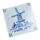 Old Royal Mosa Holland tile – Delft blue mill decor – Vintage earthenware