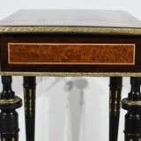Small Living Room Table in Rosewood and Amboyna Burl, Louis XVI style, Napoleon III period – Mili