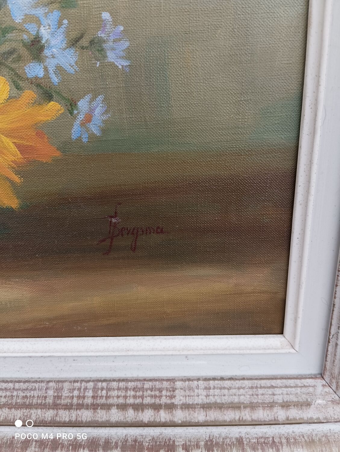 Painting by Jody Bergsma painting on canvas depicting flowers