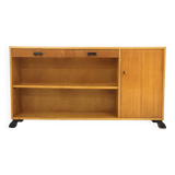 Scandinavian elm bookcase, Sweden, 1960