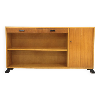 Scandinavian elm bookcase, Sweden, 1960