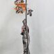 Brown patina table lamp
