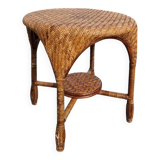 Woven rattan coffee table