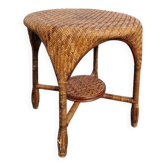 Woven rattan coffee table