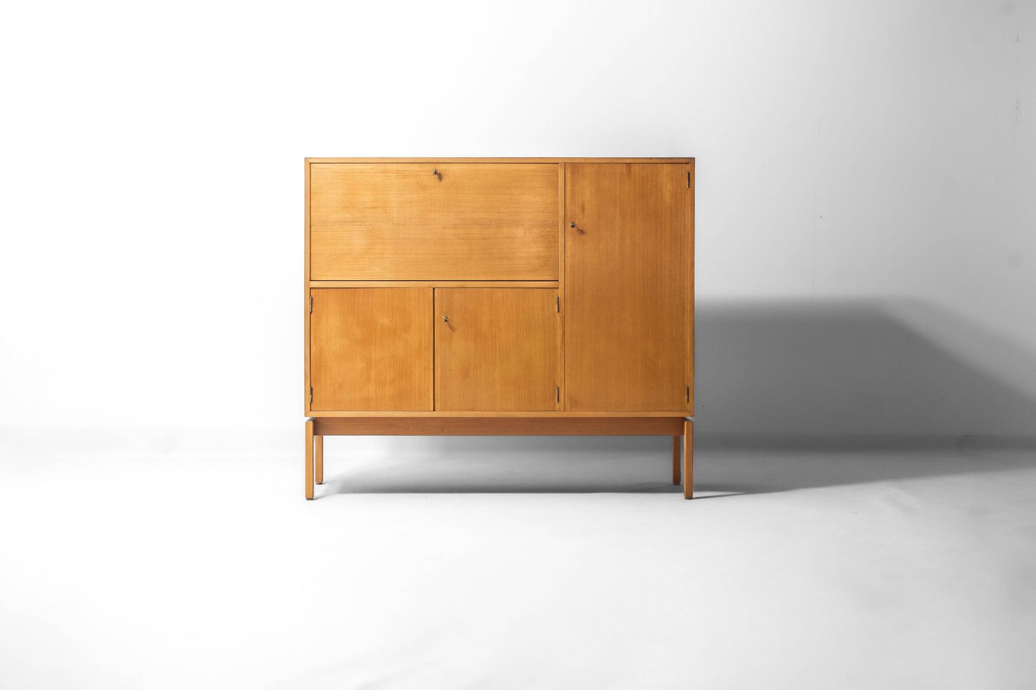 Illuminated mid-century bar cabinet by Jos de Mey, Belgium 1960s