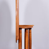 Table à manger en chêne Biedermeier restaurée, bureau pliant, Autriche, années 1830