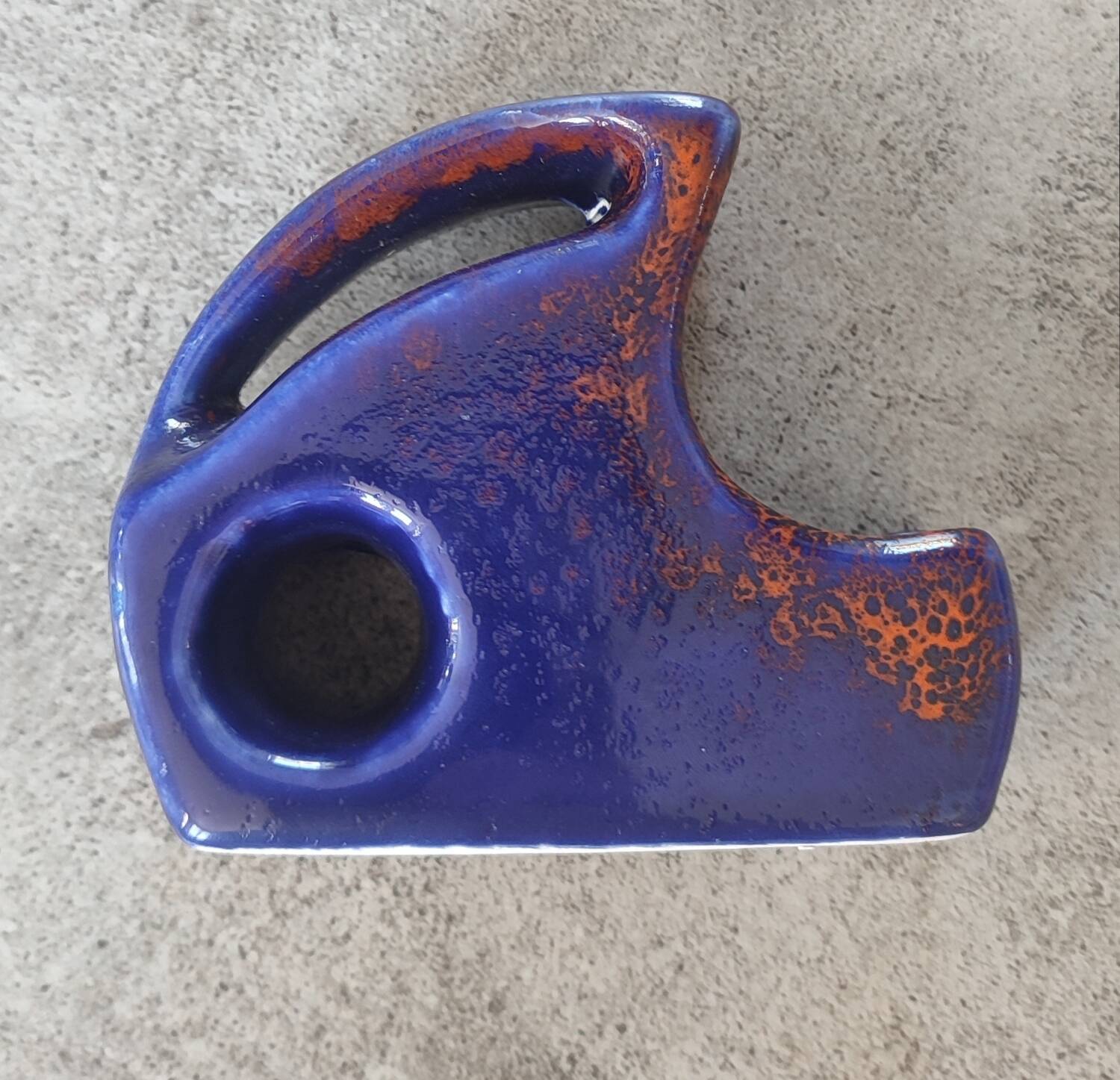 Saucière en céramique moderniste esprit Bertoncello, Italie années 60