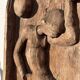 Door in low relief dancer style art deco 1930 wooden