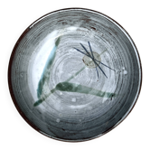 Abstract ceramic glazed pocket bowl, Cecile Dein 1970
