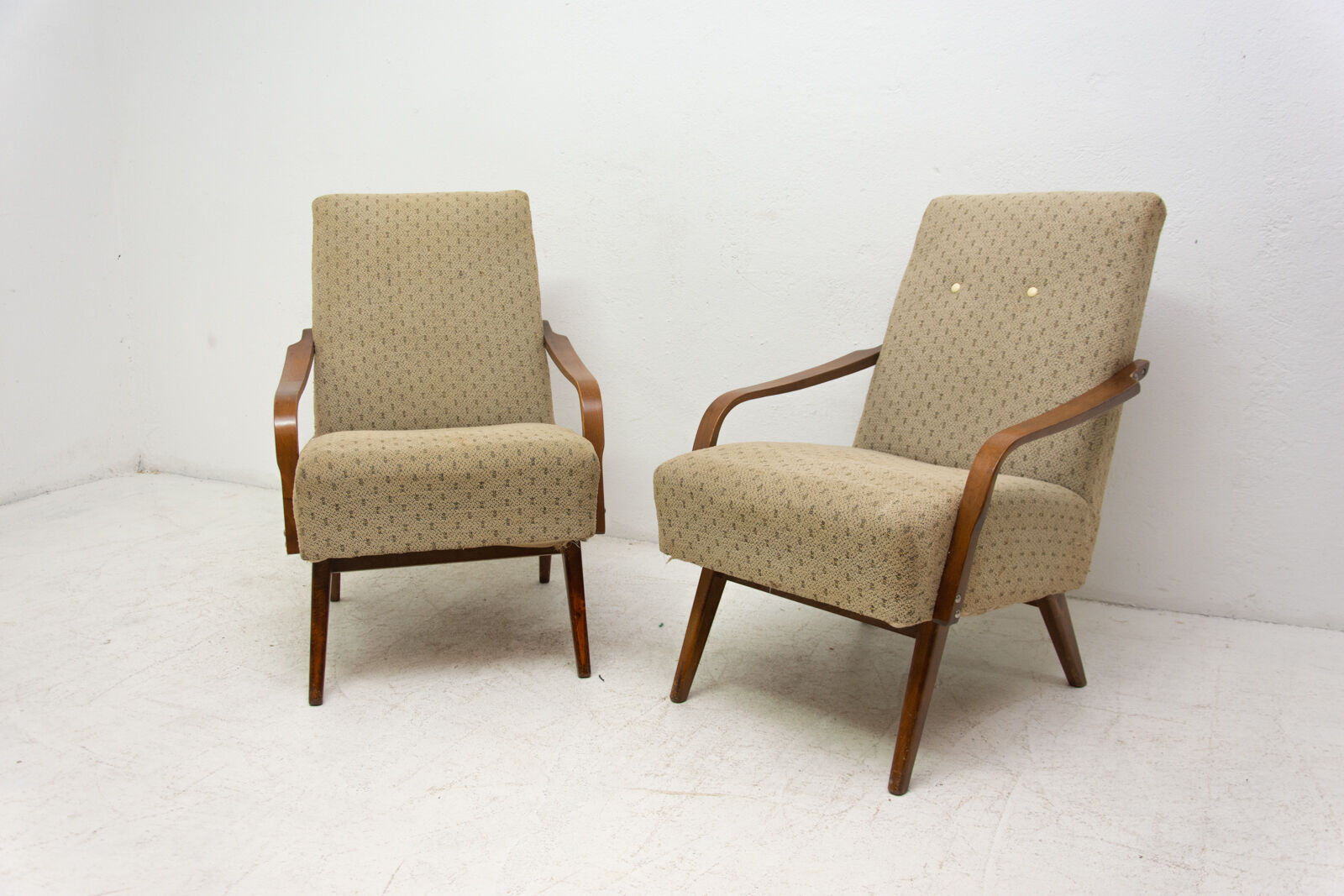 Pair of midcentury armchairs by Jaroslav Šmídek, 1960´s