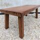 Brutalist Coffee Table Oak 60 70 Modernist Mid Century Vintage