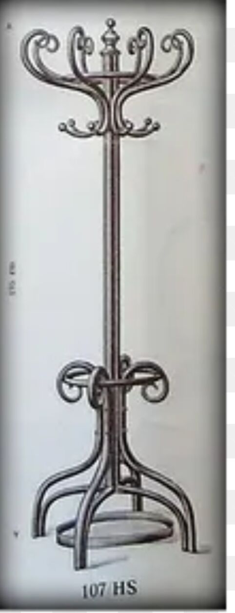 Porte-manteau perroquet en bois courbé Fischel par Alexander porte manteau patère