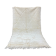Beniouarain white wool carpet 160x260cm