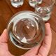 Krosno 10 cm blue rimmed crystal glasses