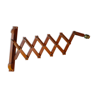 Teak scissor lamp (accordion), Scandinavian