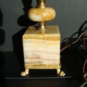 Pied de lampe colonne vintage / onyx