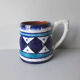 Paire de tasses en céramiques bleue - scandinaves