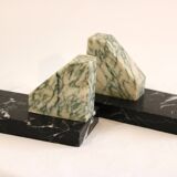 Art deco marble bookends