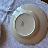 Set of 11 earthenware plates from the Sarreguemines factory, model