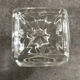 Candle holder holder -candle table vintage glass square shape