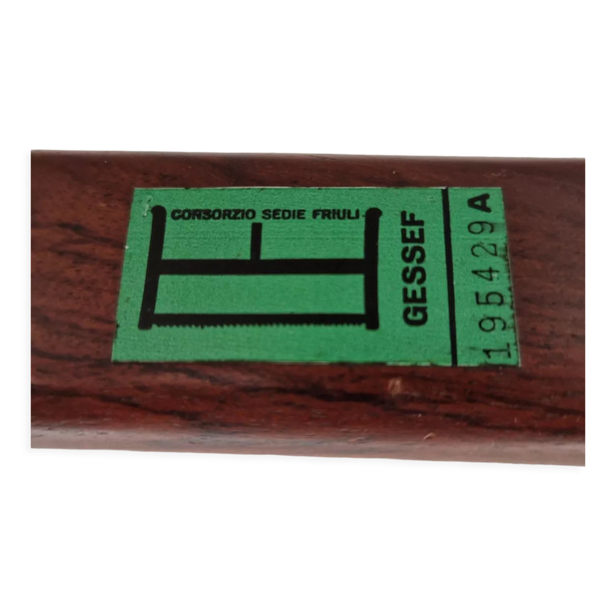 Suite of 6 Italian chairs Consorzio Sedie Friuli - 1960