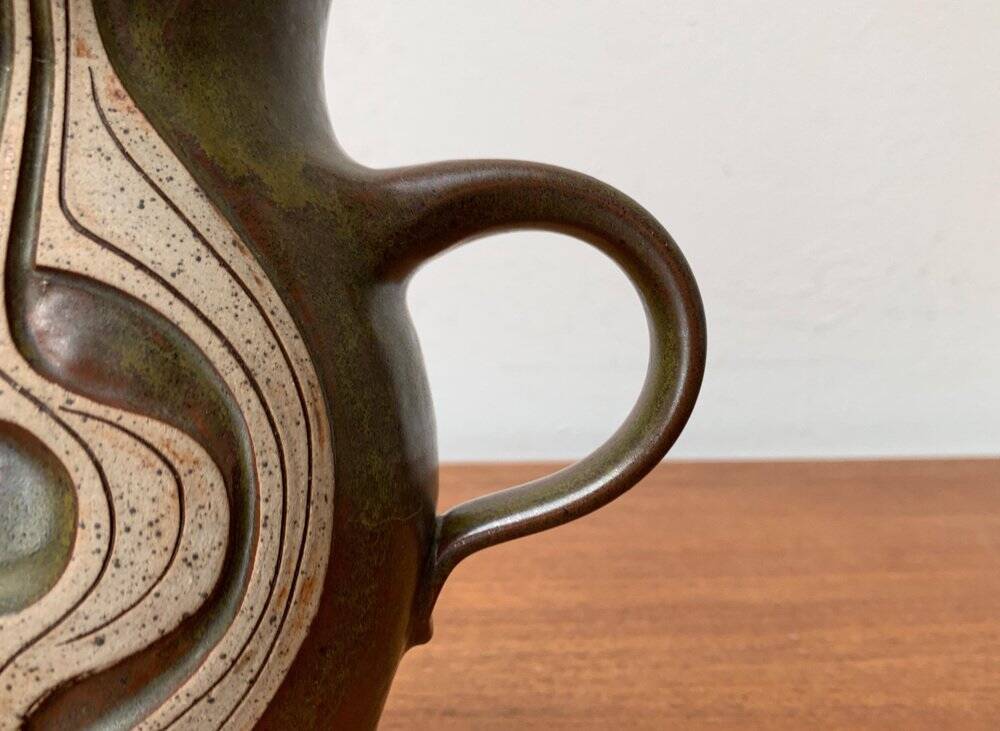 A studio pottery jug from the mid-century by Marianne Stark for Michael Andersen, Bornholm, 1960s.