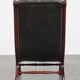 Green English-Style Cowhide Leather Chesterfield Armchair with Wood