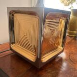 Golden ceramic lamp from the 70s