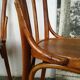 Set de 4 chaises bistrot en bois courbé, dossier épingle