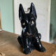 Chien art deco en céramique émaillée de Saint Clément