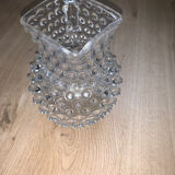 Carafe verre perlée