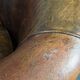 Fauteuil club en cuir de mouton
