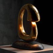 Sculpture lumineuse en bronze « Pêcheur » de Carlo Lorenzetti, Pays-Bas, 2019