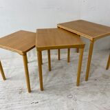 Danish Set Off Nesting Tables by E. W. Bach, 1960s, Set of 3