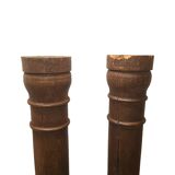 Antique French Oak Columns, from the mid 19th century