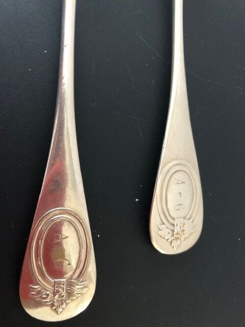 Silver-plated metal dessert cutlery ag