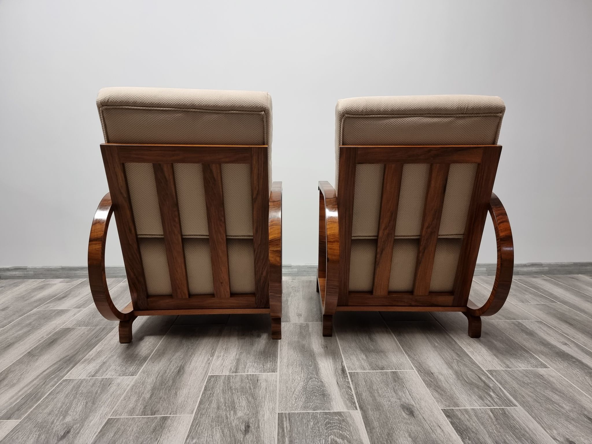 Paire de fauteuils art déco restaurés